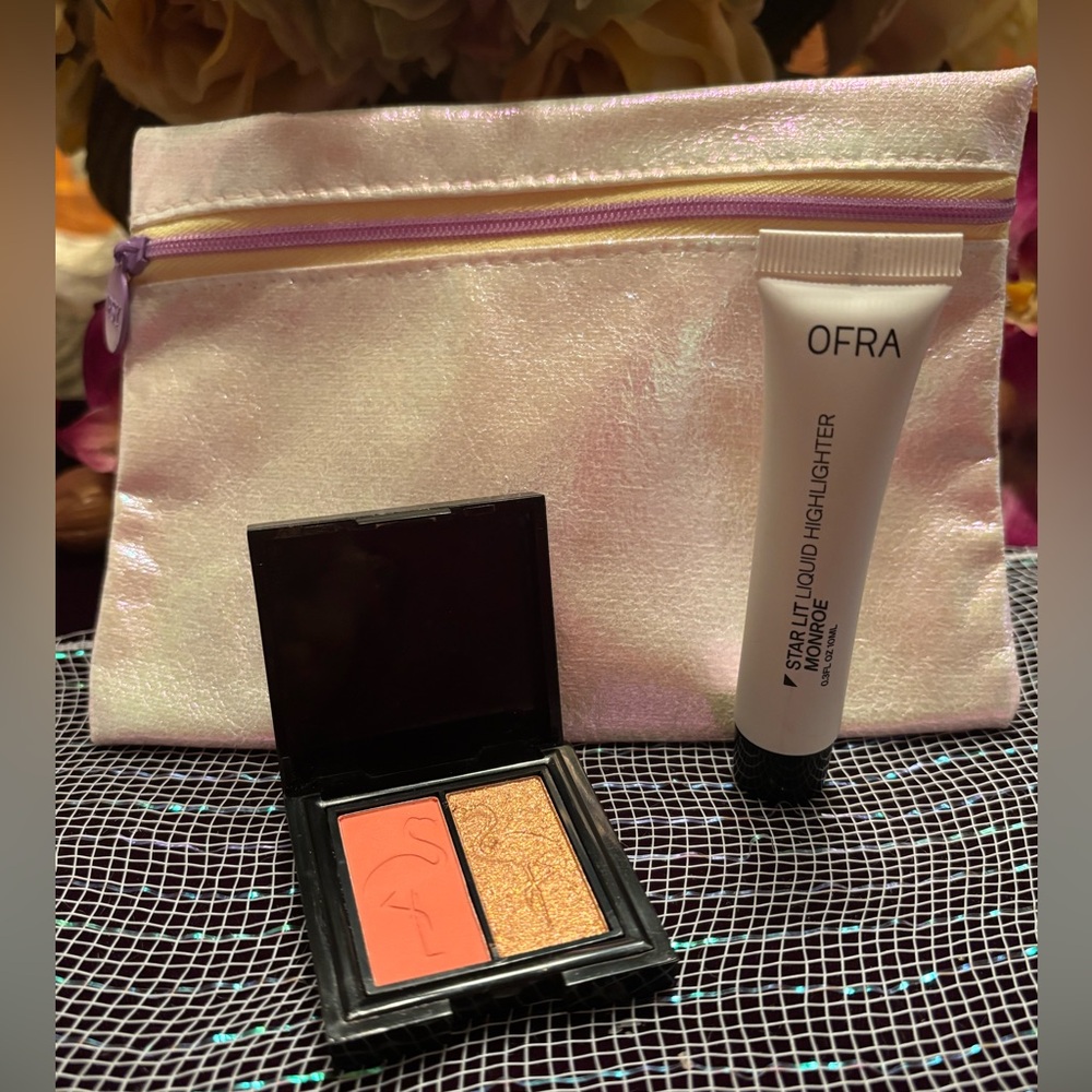 SHAINA B. MIAMI Eyeshadow Duo B. FREE, OFRA STARLIT Liquid Highlighter “MONROE”